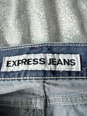Express Light Blue Women's Cropped Jeans